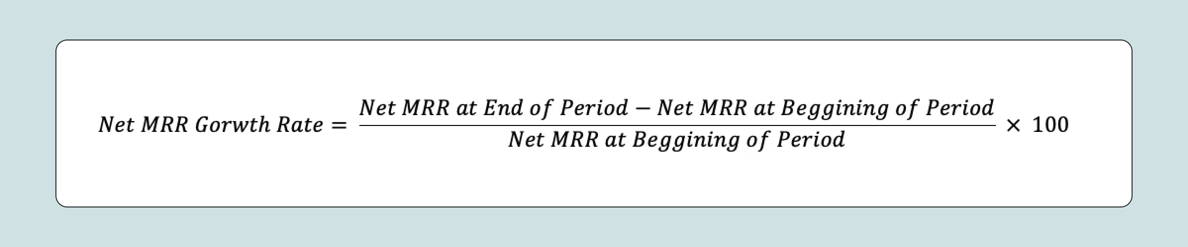 calculate monthly recurring revenue