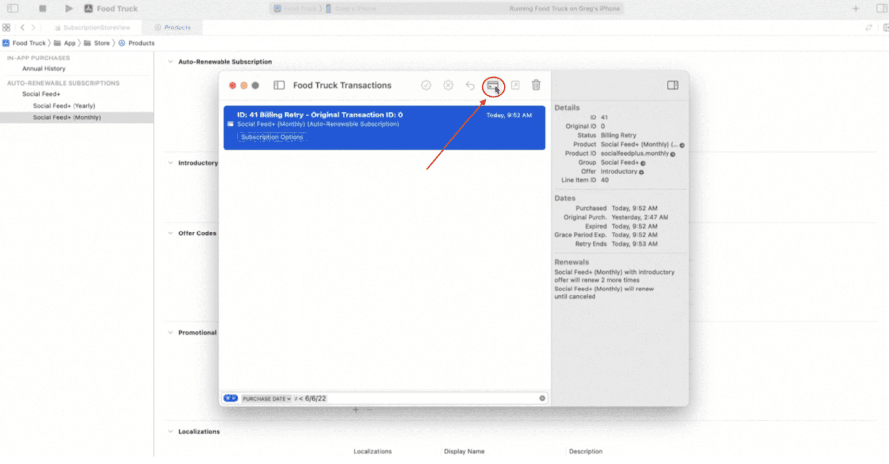 What’s new in StoreKit testing | WWDC22 updates
