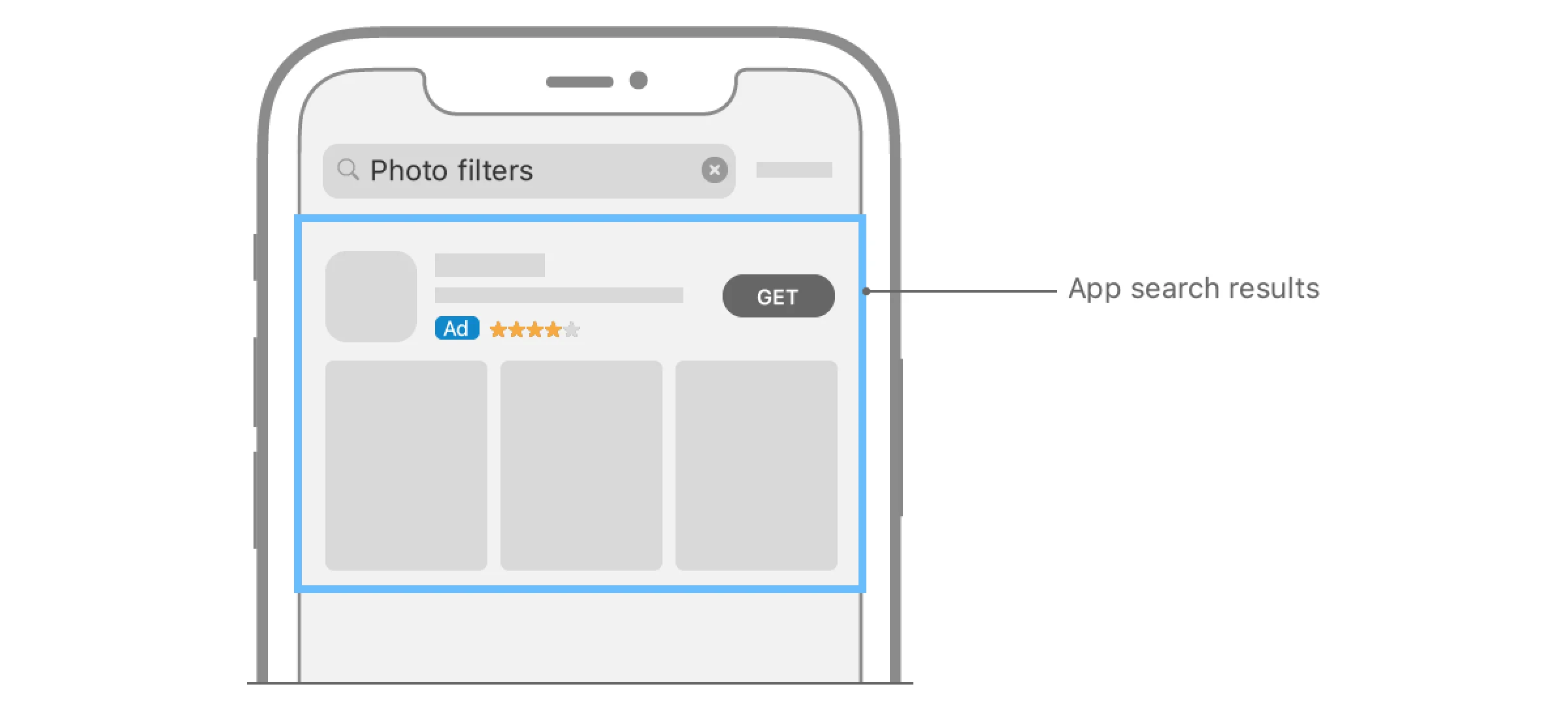 apple ads search results