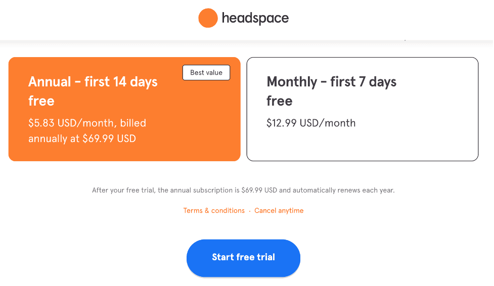 Headspace app offers