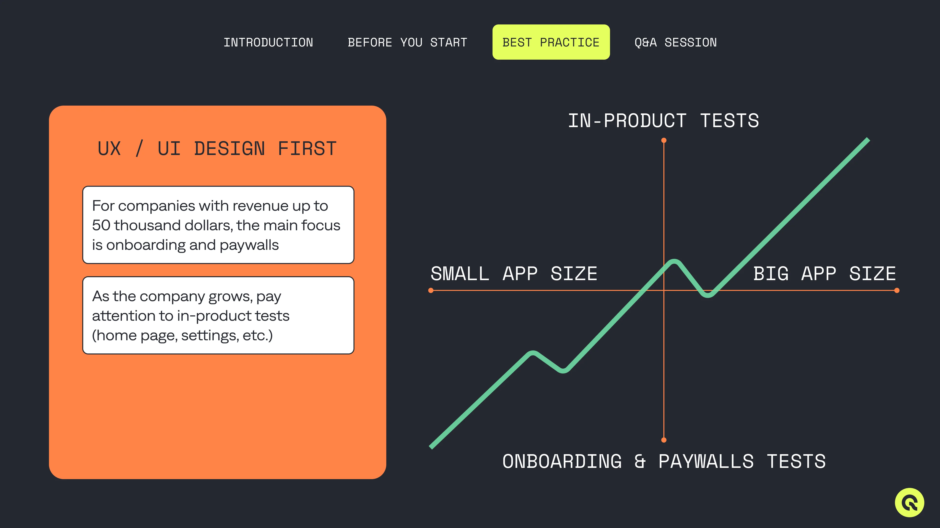 test UI/UX elements in your A/B test