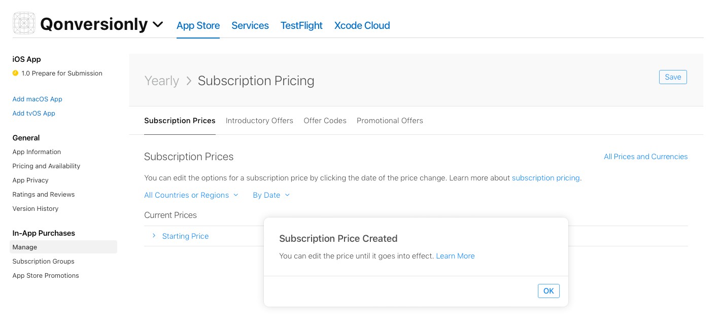 Implementing In-App Subscriptions in App Store Connect
