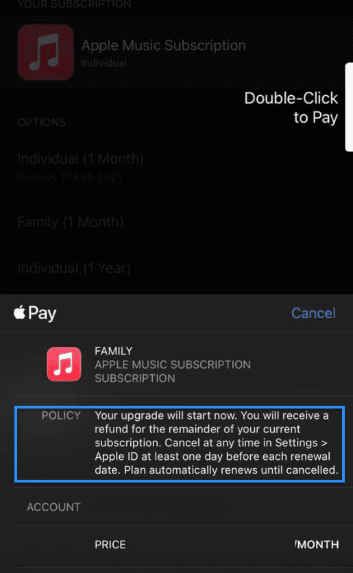 iOS Subscription upgrades, downgrades, and service levels