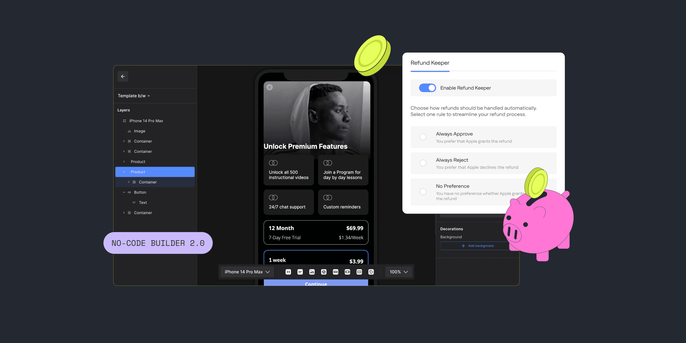 January Updates: Refund Keeper and No-Code Builder 2.0