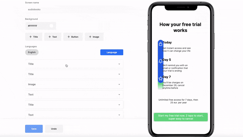 Subscription App Paywall No-Code Builder