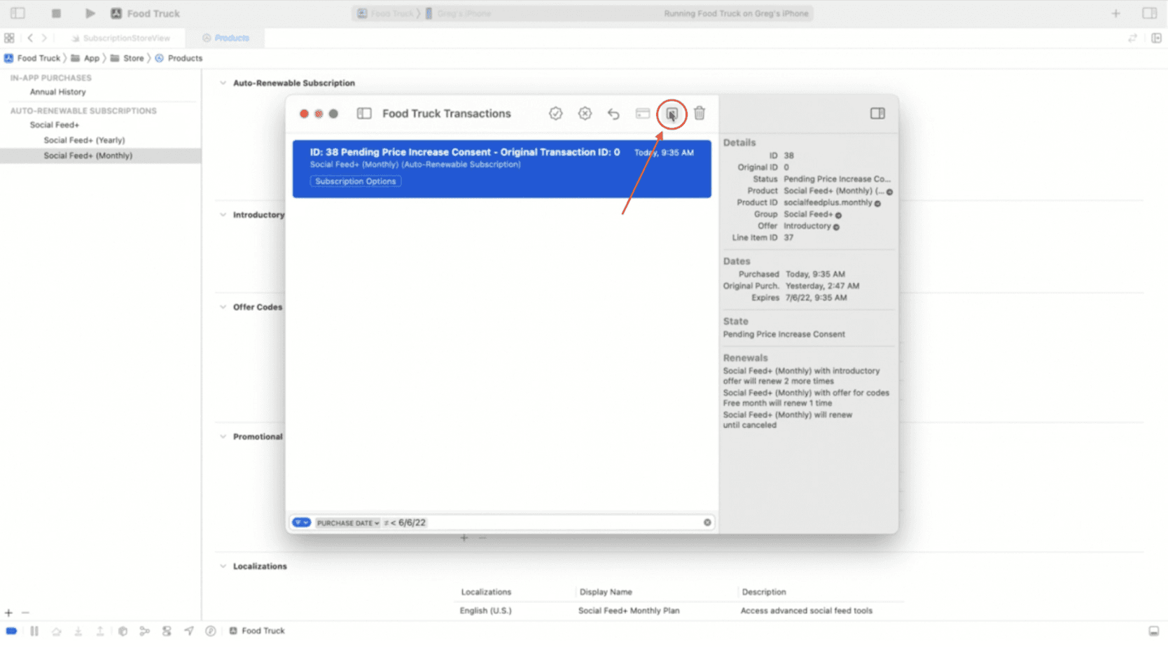 What’s new in StoreKit testing | WWDC22 updates