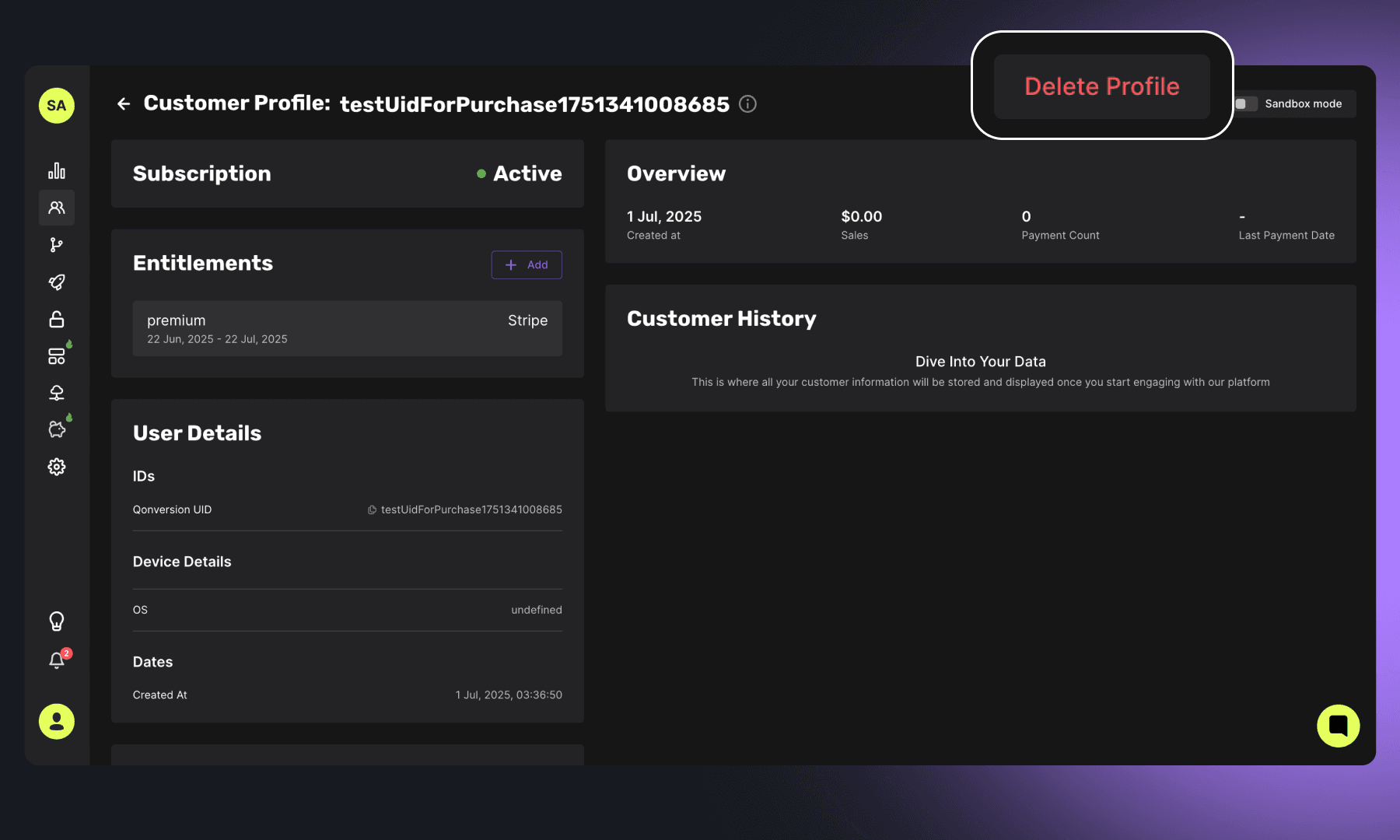 App Customer Deletion GDPR Compliant