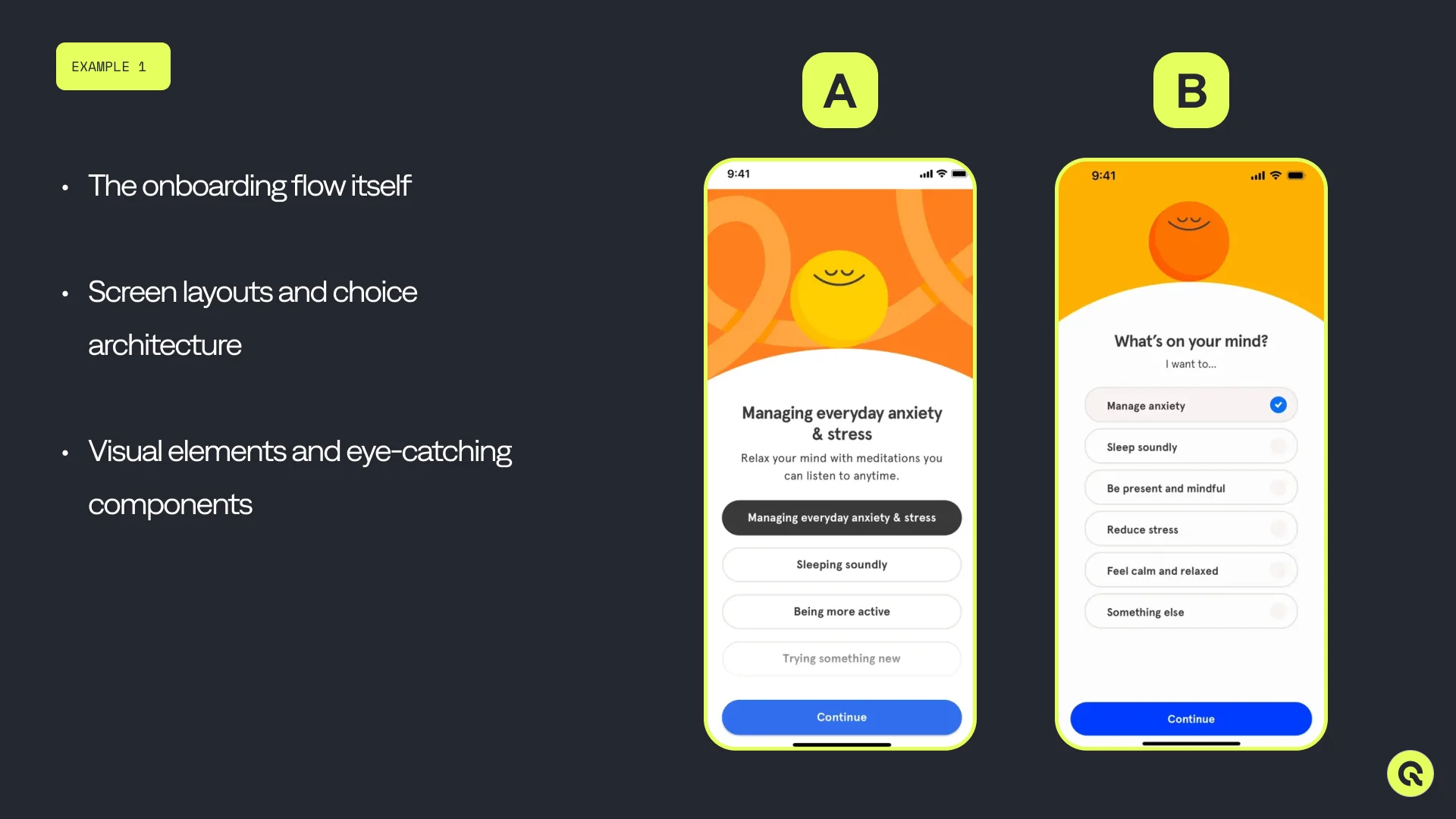 Headspace Paywall A/B test example