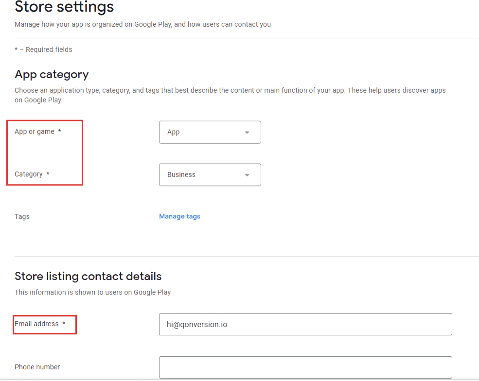 Select Your App Category Google Play Console