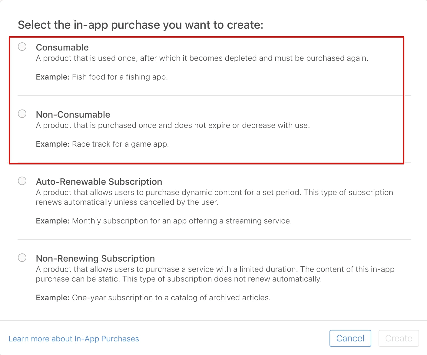Setting Up Consumable and Non-consumable In-App Purchases