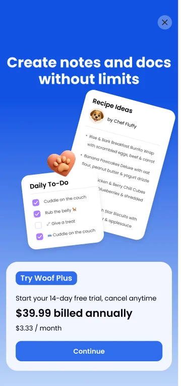 Pawperwork - No-Code Builder example
